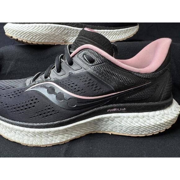 Saucony Hurricane 23 Women's 7.5 W Black Pink Running Shoes S10616-45 See Desc. - Picture 3 of 7